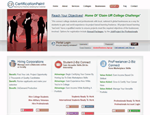 Tablet Screenshot of certificationpoint.org