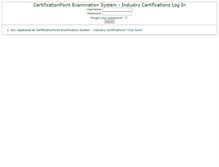 Tablet Screenshot of certificationpoint.net